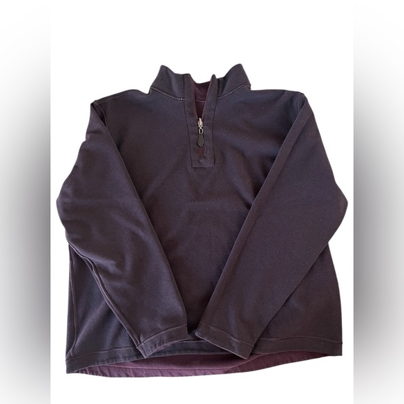Johnston & Murphy Reversible Quarter Zip Pullover in Wine Color Size XL - Picture 9 of 10